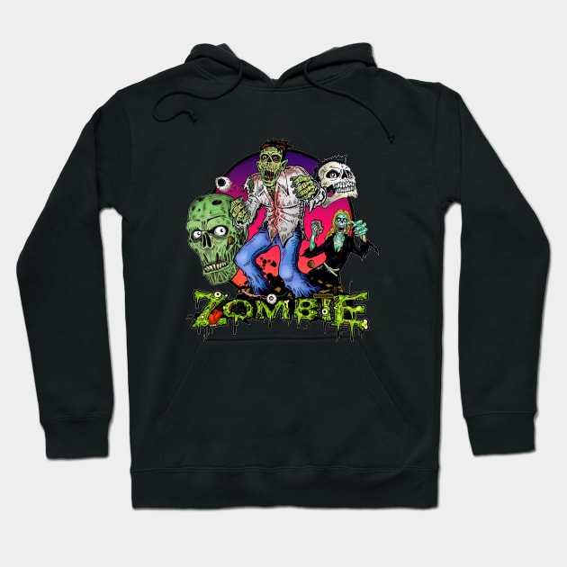 Zombie Melee Attack by Hard Grafixs© Hoodie by Grafixs©